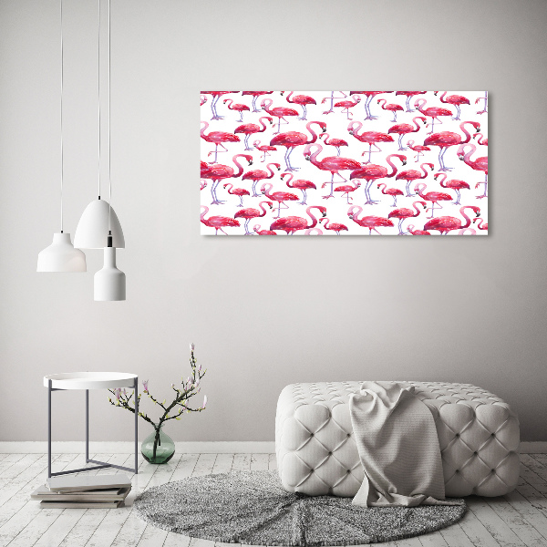 Bild auf glas Flamingos