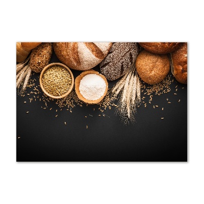 Bild auf glas Brot und Weizen
