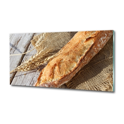Foto glasbild Frisches Baguette