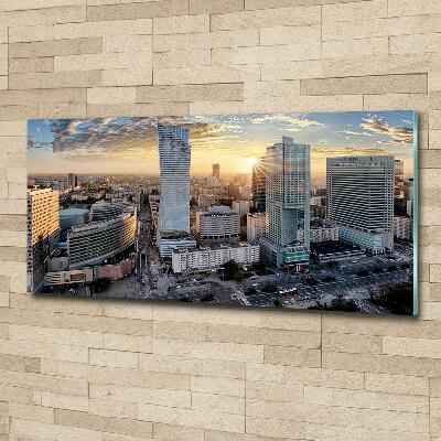 Glasbild Warschau, Polen