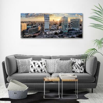 Glasbild Warschau, Polen