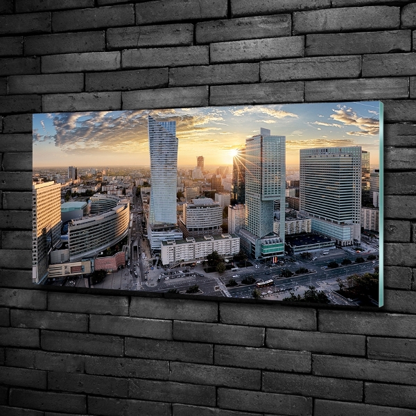 Glasbild Warschau, Polen