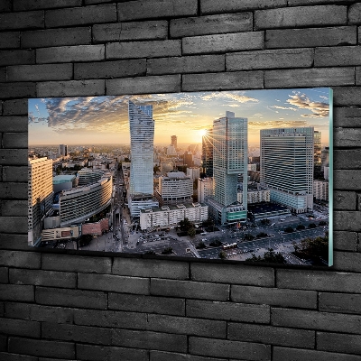 Glasbild Warschau, Polen