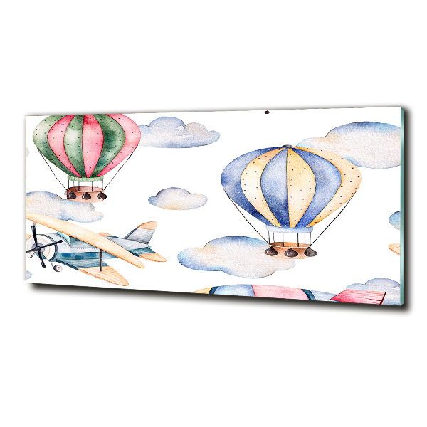 Bild auf glas Flugzeuge und Ballons