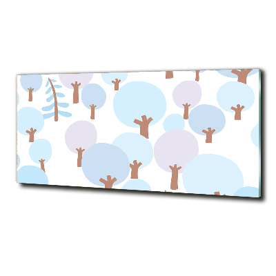 Foto glasbild Bunte Bäume