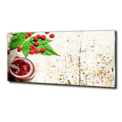 Bild auf glas Himbeermarmelade