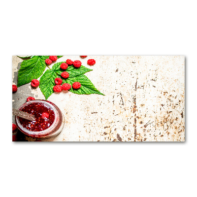 Bild auf glas Himbeermarmelade