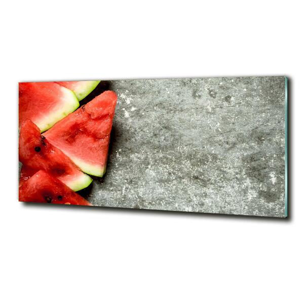 Glasbild Geschnittene Wassermelone