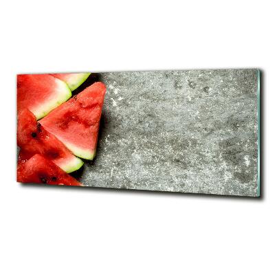 Glasbild Geschnittene Wassermelone