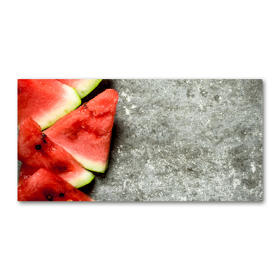 Glasbild Geschnittene Wassermelone