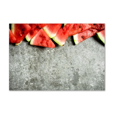 Glasbild Geschnittene Wassermelone
