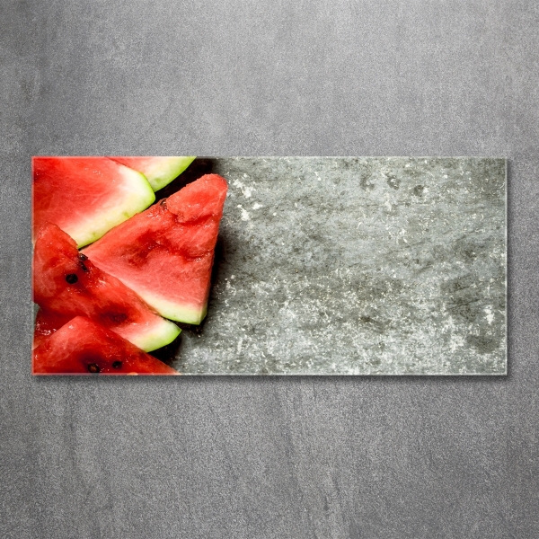 Glasbild Geschnittene Wassermelone