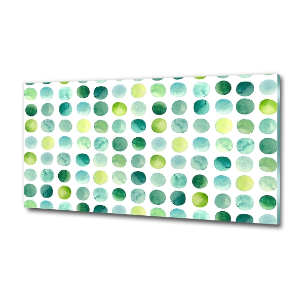 Bild auf glas Grüne Punkte