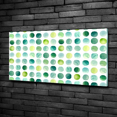 Bild auf glas Grüne Punkte