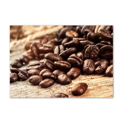 Bild auf glas Kaffeebohnen