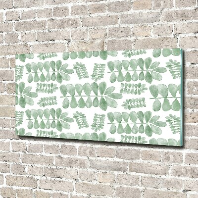 Bild auf glas Grüne Blätter