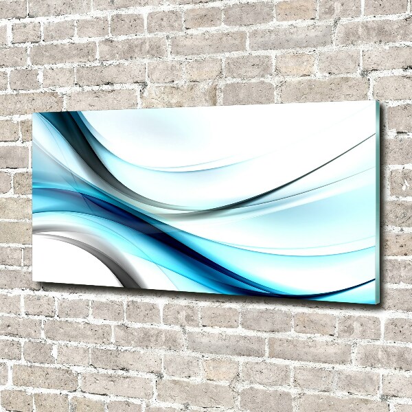 Glasbild Abstrakte Wellen