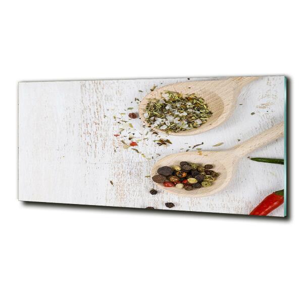 Glasbild Gemüse und Gewürze