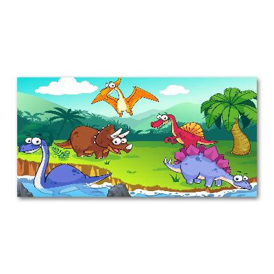Glasbild Dinosaurier