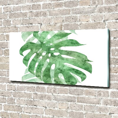 Glasbild Monstera