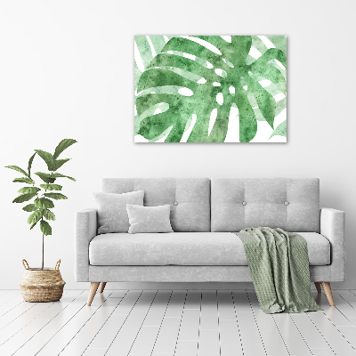Glasbild Monstera