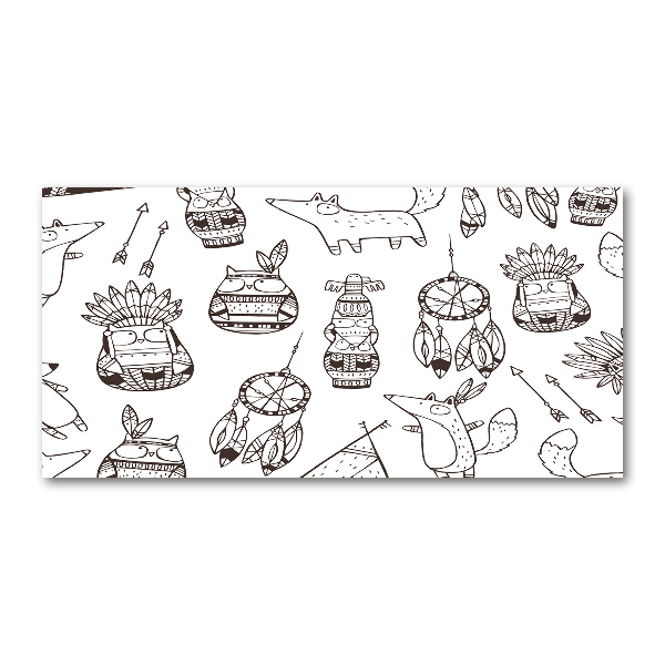 Bild auf glas Indische Eulen