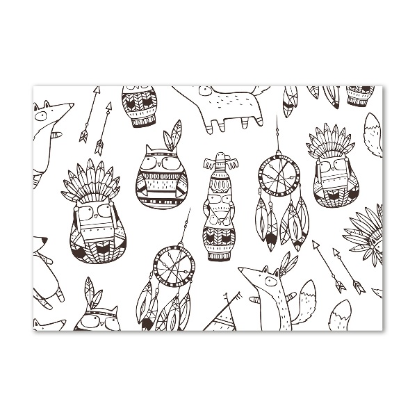 Bild auf glas Indische Eulen