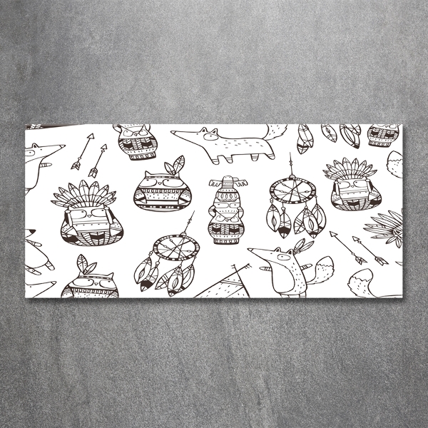 Bild auf glas Indische Eulen