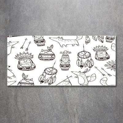 Bild auf glas Indische Eulen