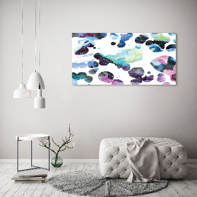 Glasbild Farbenfrohe Galaxie