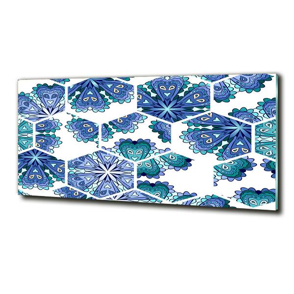 Foto glasbild Mandala-Elemente