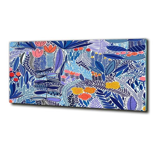 Bild auf glas Blumenmuster