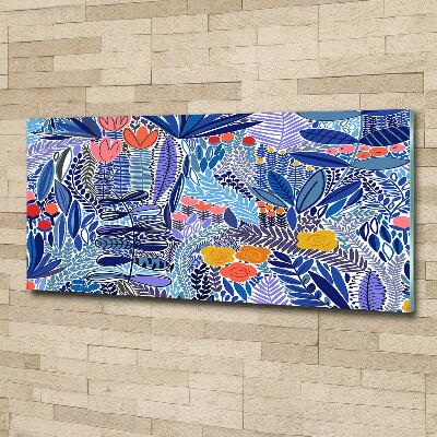 Bild auf glas Blumenmuster