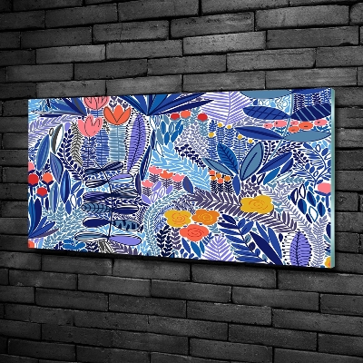 Bild auf glas Blumenmuster