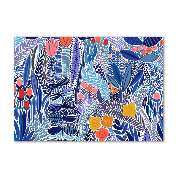 Bild auf glas Blumenmuster