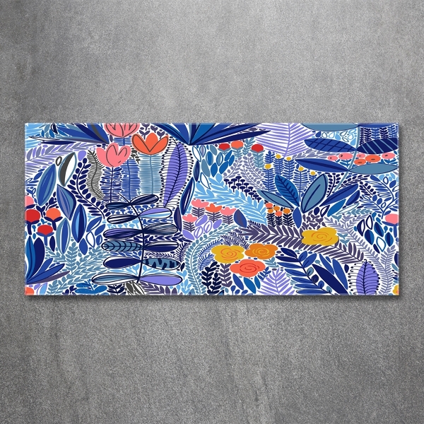 Bild auf glas Blumenmuster