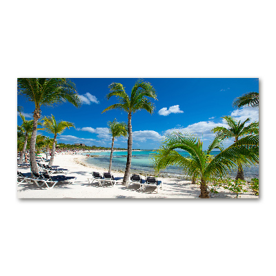 Glasbild Maledivenstrand