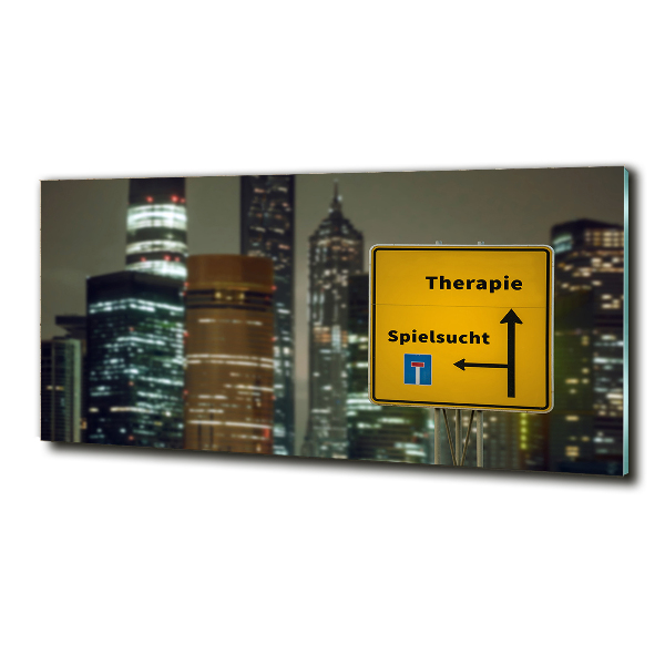Bild auf glas Therapie in der Stadt