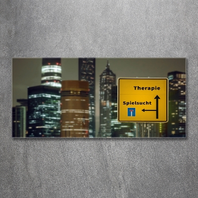 Bild auf glas Therapie in der Stadt