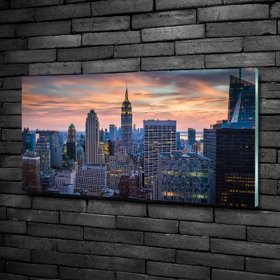 Foto glasbild Manhattan, New York