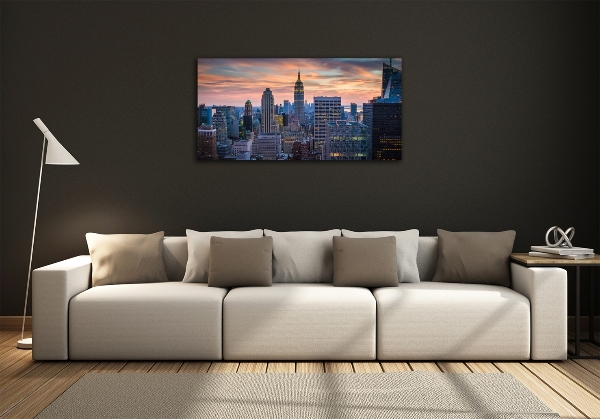 Foto glasbild Manhattan, New York