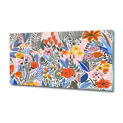 Bild auf glas Blumenmuster