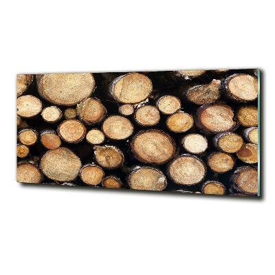 Bild auf glas Holzstämme