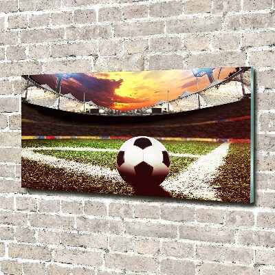 Bild auf glas Ball im Stadion