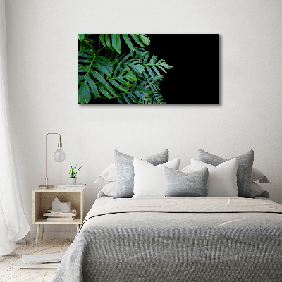 Glasbild Monstera