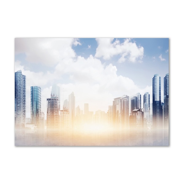 Foto glasbild Wolkenkratzer