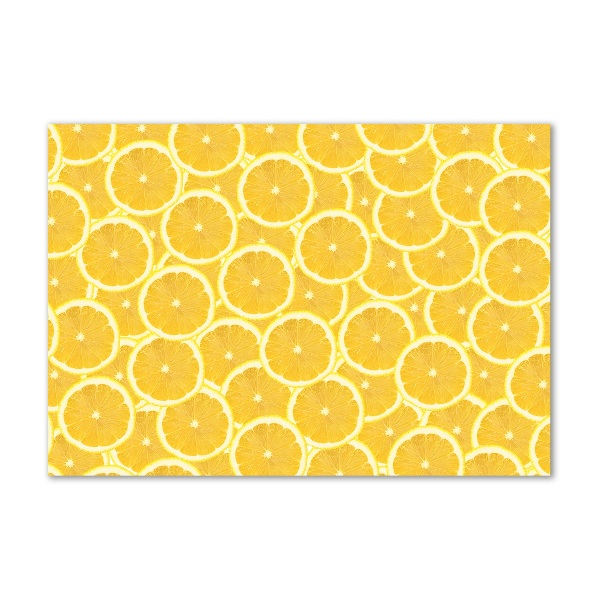 Bild auf glas Zitronenscheiben