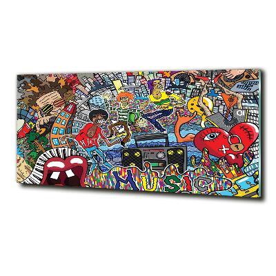 Bild auf glas Musikalische Collage