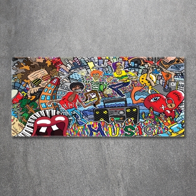 Bild auf glas Musikalische Collage