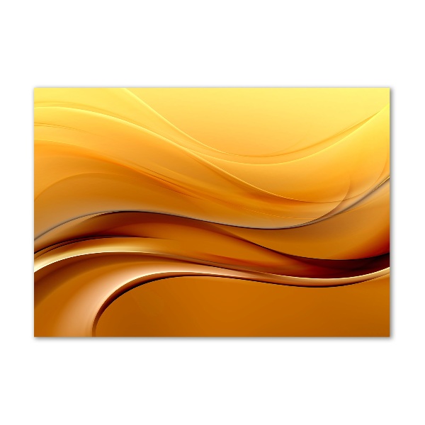 Foto glasbild Wellen im Hintergrund